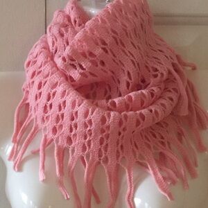 Fishnet Infinity Scarf Women Color Pink Size OS